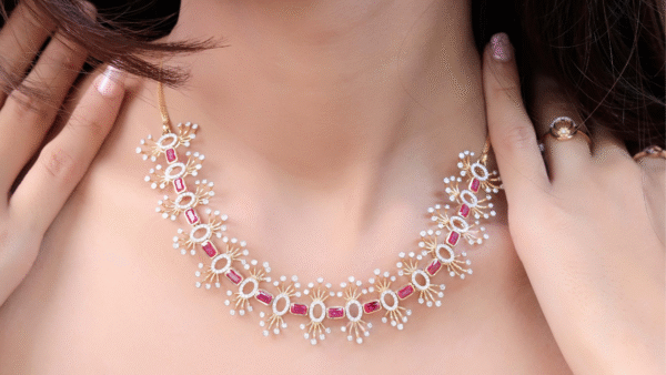 Elegant Gold-Plated Choker Necklace for Women | Party & Ethnic Wear