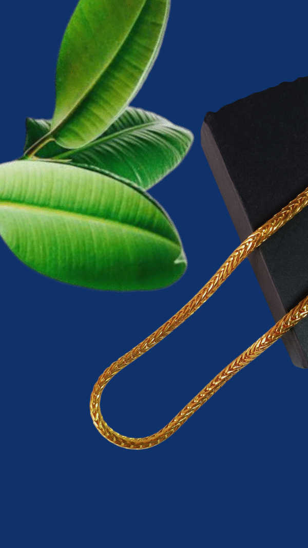 AzGold Snake Chain – Premium Gold Plated Brass Chain 24 inch for Men & women's - Image 4