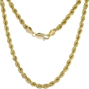 Elegant Gold-Plated Rope Chain for Men | Trendy Imitation Jewellery