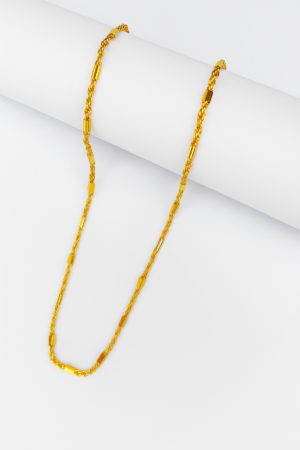 Gold Plated Rope Chain | Anti-Tarnish Brass | 24 inch  Lightweight chain for men/women | .by Azshopway