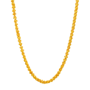 Azshopway Chandramukhi Gold Plated Chain for Men (24 Inch) | Stainless Steel Designer Chain Necklace | Premium Traditional Chandramukhi Design | Waterproof Anti-Tarnish | Stylish Jewelry for Men & Boys